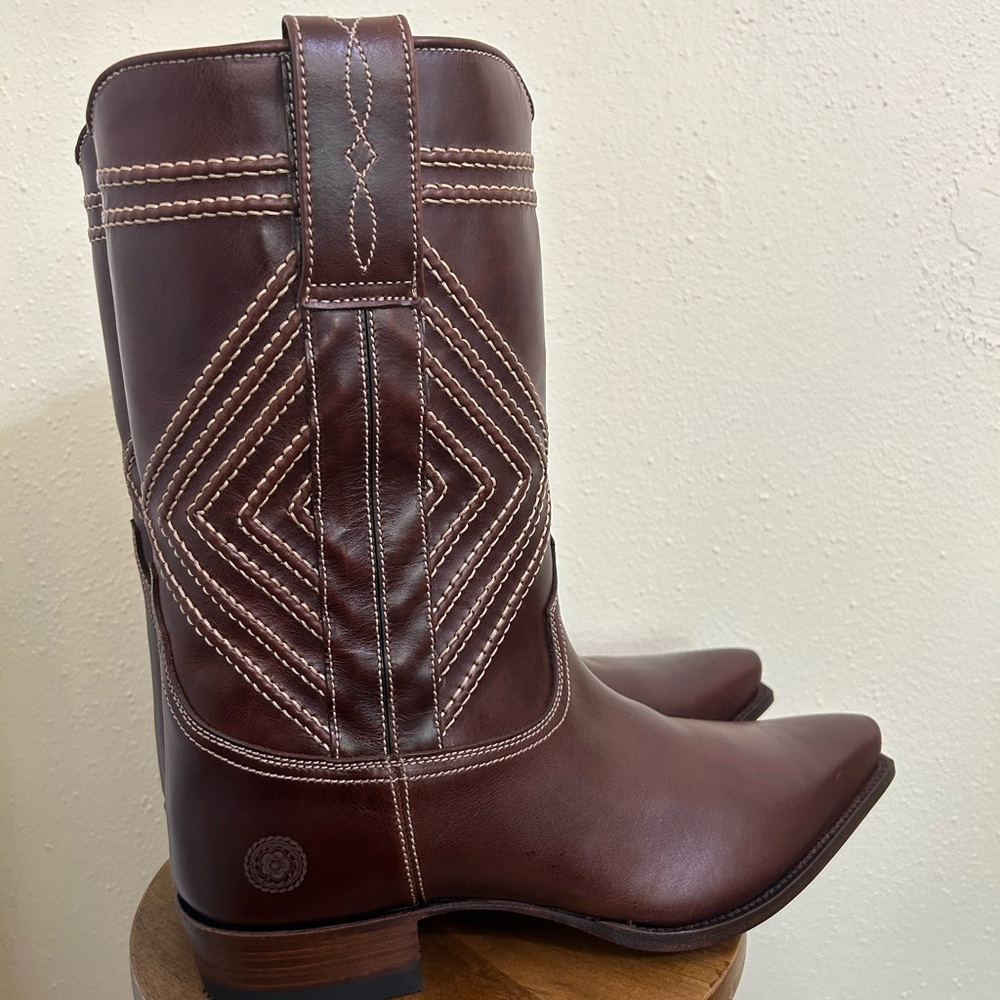 Ranch Road snip boots in brown